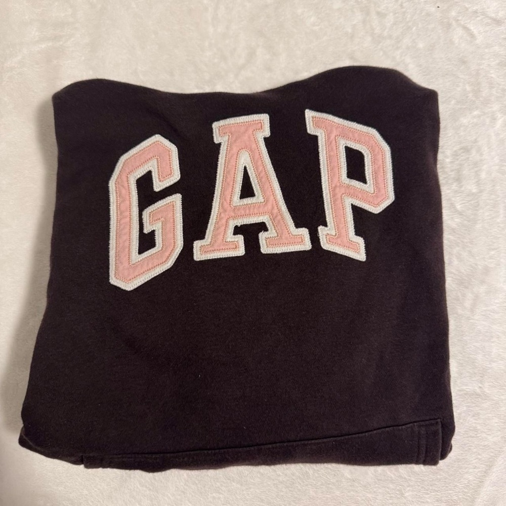 GAP Black Pullover with Pink Lettering